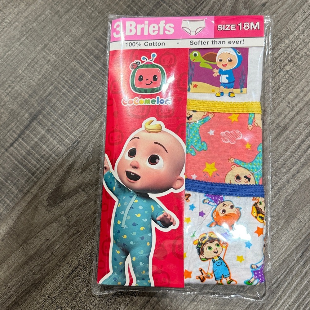 Cocomelon Baby Briefs 3-Pack& 7-Pack available